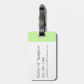 Chowder en Kimchi Bagagelabel (Achterkant verticaal)