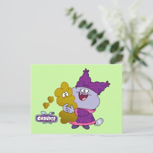 Chowder en Kimchi Briefkaart (Staand voorkant)