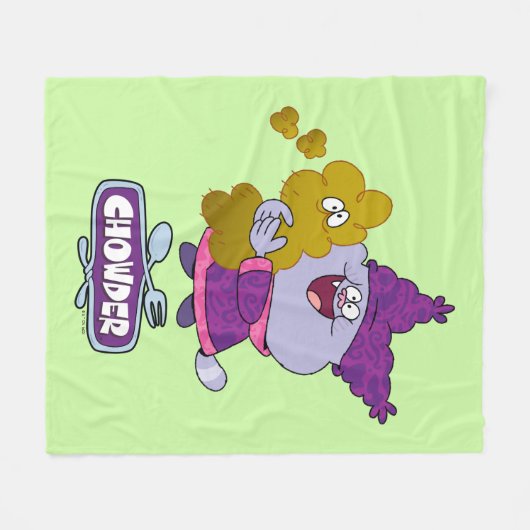 Chowder en Kimchi Fleece Deken (Voorkant (Horizontaal))