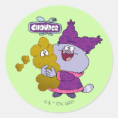 Chowder en Kimchi Ronde Sticker (Voorkant)