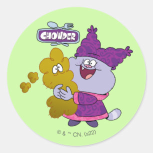 Chowder en Kimchi Ronde Sticker