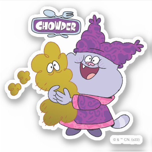 Chowder en Kimchi Sticker (Voorkant)