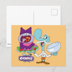 Chowder en Mung Daal Briefkaart
