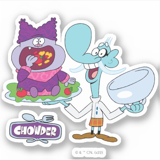 Chowder en Mung Daal Sticker (Voorkant)