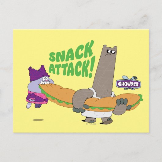 Chowder en Shnitzel Briefkaart (Voorkant)