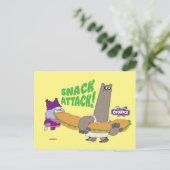 Chowder en Shnitzel Briefkaart (Staand voorkant)