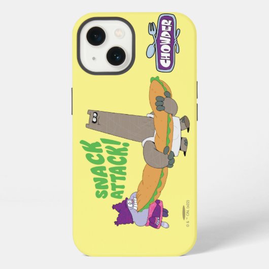 Chowder en Shnitzel iPhone Hoesje (Achterkant)