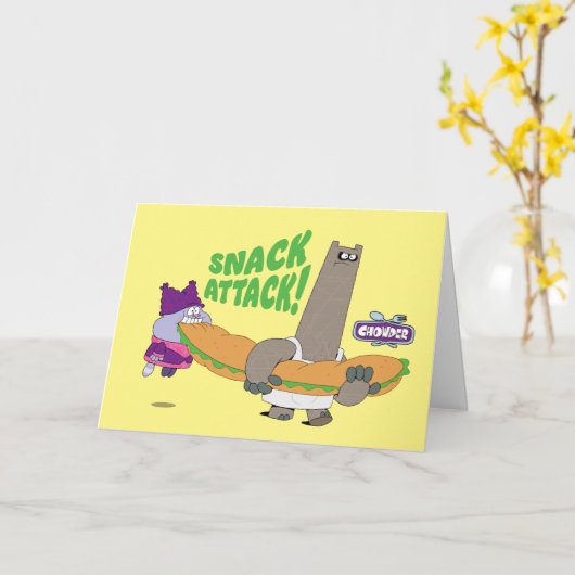 Chowder en Shnitzel Kaart (Gele Bloem)