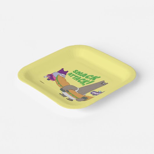 Chowder en Shnitzel Papieren Bordje (Gebogen)