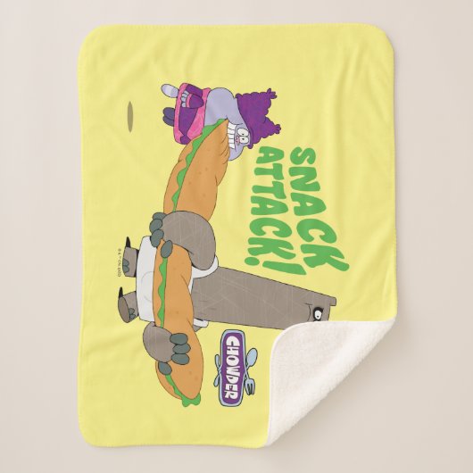 Chowder en Shnitzel Sherpa Deken (Voorkant)