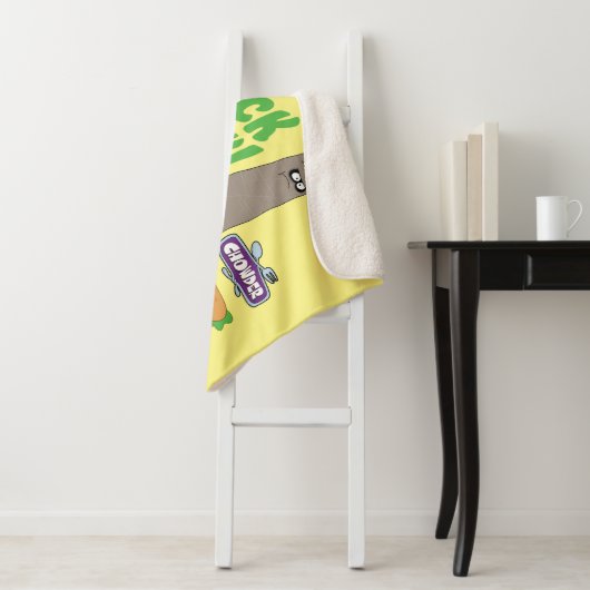 Chowder en Shnitzel Sherpa Deken (In situ)