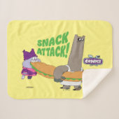 Chowder en Shnitzel Sherpa Deken (Voorkant (horizontaal))