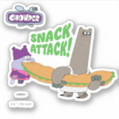 Chowder en Shnitzel Sticker (Voorkant)