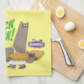 Chowder en Shnitzel Theedoek (Quarter Fold)