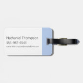 Chowder met vork en mes bagagelabel (Achterkant horizontaal)