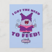 Chowder met vork en mes briefkaart (Voorkant)