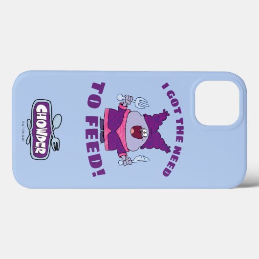 Chowder met vork en mes Case-Mate iPhone case (Achterkant (horizontaal))