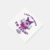 Chowder met vork en mes servet (Hoek)