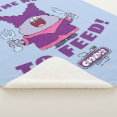 Chowder met vork en mes sherpa deken (3/4)