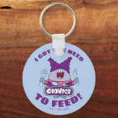 Chowder met vork en mes sleutelhanger (Voorkant)