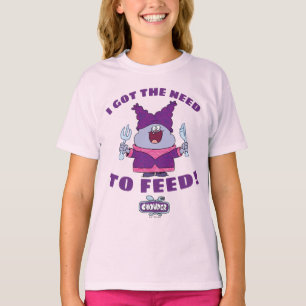 Chowder met vork en mes t-shirt