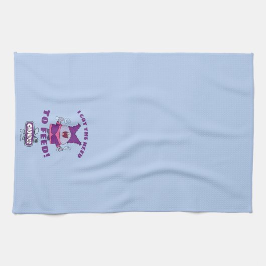 Chowder met vork en mes theedoek (Horizontaal)