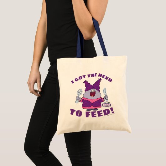 Chowder met vork en mes tote bag (Voorkant (product))