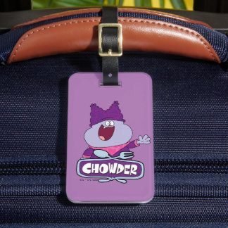 Chowder Waving Bagagelabel