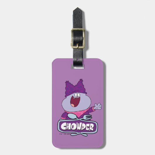 Chowder Waving Bagagelabel (Voorkant verticaal)