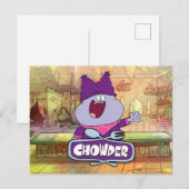 Chowder Waving Briefkaart (Voorkant / Achterkant)