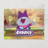 Chowder Waving Briefkaart (Voorkant)