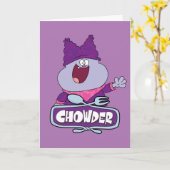 Chowder Waving Kaart (Gele Bloem)