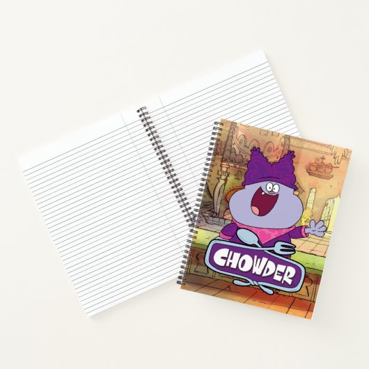 Chowder Waving Notitieboek (Binnen)