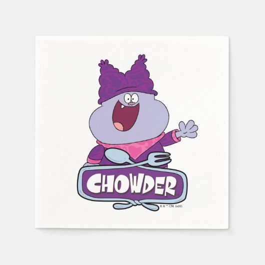 Chowder Waving Servet (Voorkant)