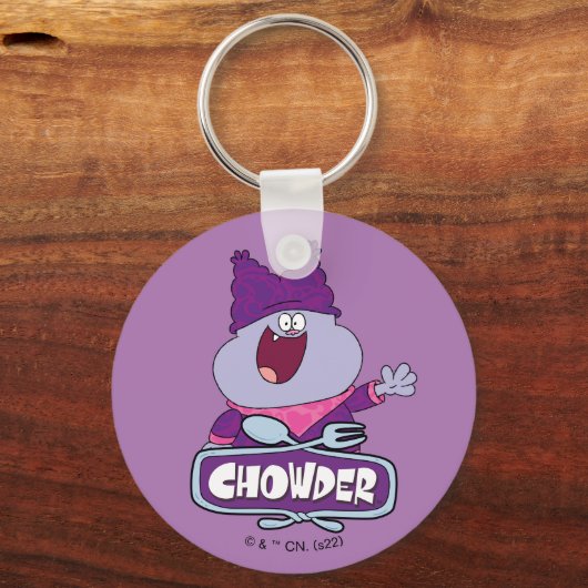 Chowder Waving Sleutelhanger (Voorkant)