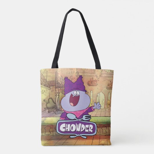 Chowder Waving Tote Bag (Achterkant)