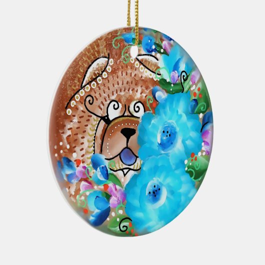 CHOWLIDAY IN KAUAI KERAMISCH ORNAMENT (Rechts)