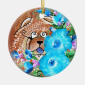 CHOWLIDAY IN KAUAI KERAMISCH ORNAMENT (Voorkant)