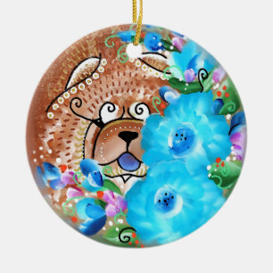 CHOWLIDAY IN KAUAI KERAMISCH ORNAMENT