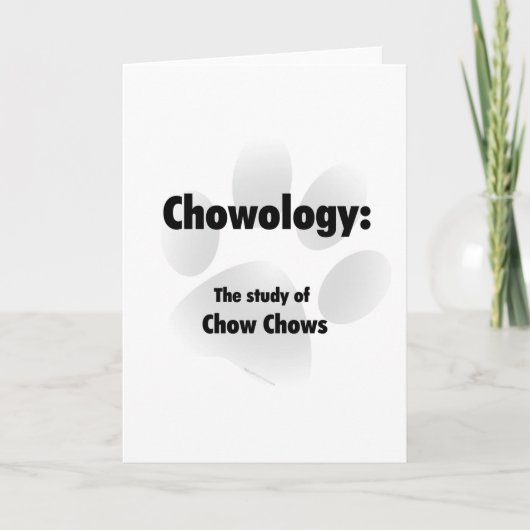 Chowologie Feestdagen Kaart (Voorkant)