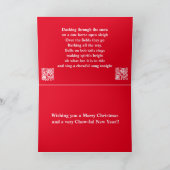 Chows Dashing door de sneeuw Feestdagen Kaart (Binnen)