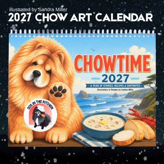 CHOWTIME 2027 • GROOT • Chow Art • Sandra Miller Kalender