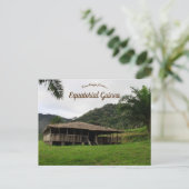 Choza of Hut in Equatoriaal-Guinea Briefkaart (Staand voorkant)