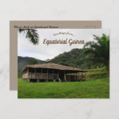 Choza of Hut in Equatoriaal-Guinea Briefkaart (Voorkant / Achterkant)