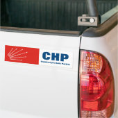 CHP Turkse Republikeinse Partij Bumpersticker (Op Truck)