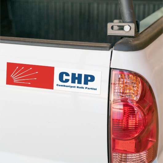 CHP Turkse Republikeinse Partij Bumpersticker (Op Truck)