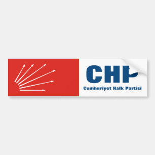 CHP Turkse Republikeinse Partij Bumpersticker