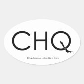 CHQ ovale Sticker (Voorkant)