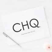 CHQ ovale Sticker (Envelop)