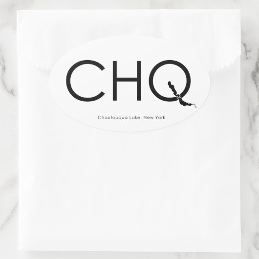 CHQ ovale Sticker (Tas)